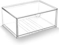 Prsildan Acrylic Makeup Organizer Stackable Clear Storage Drawers by Prsildan