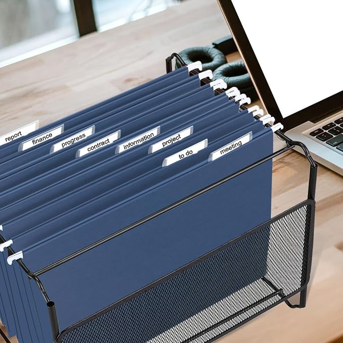 HERKKA Hanging File Folders, 60 Pack Reinforced Letter Size Hanging Folders - Image 7
