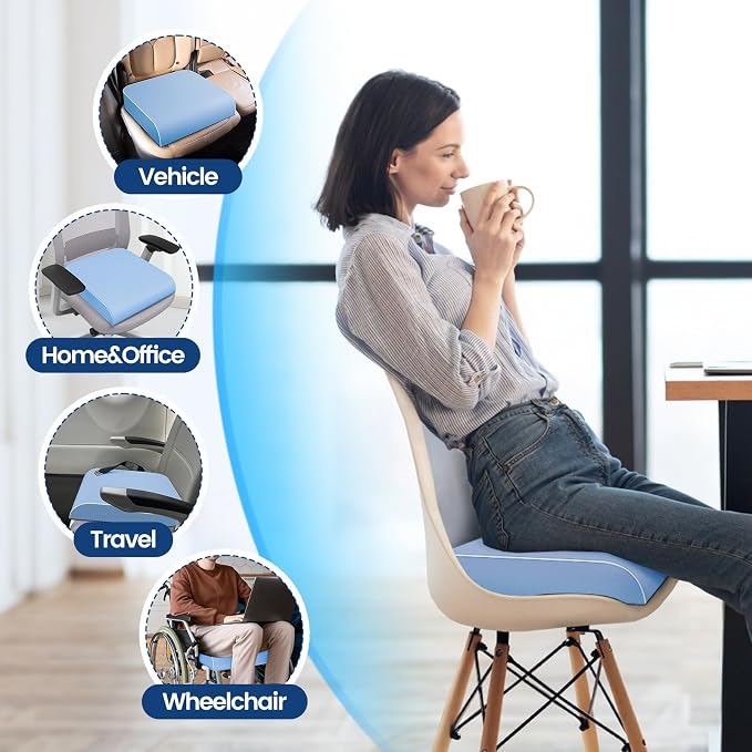SweetSlubr Seat Cushion for Tailbone Pain Relief, Office Chair Cushion - Image 5