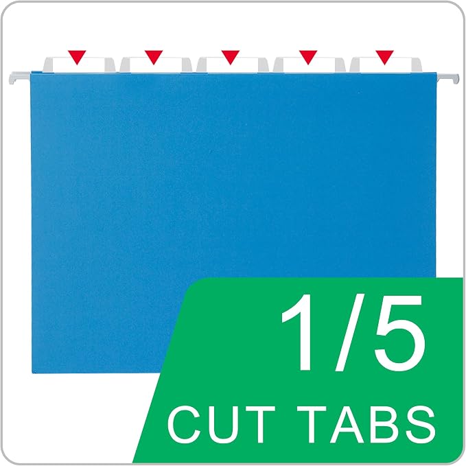 50 Packs Hanging File Folders, Decorative, Desk and Cabinet Use - Image 7