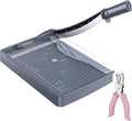 12 Inch Guillotine Paper Cutter, 12 Sheet Capacity Paper Trimmer Slider by TRAVLOG