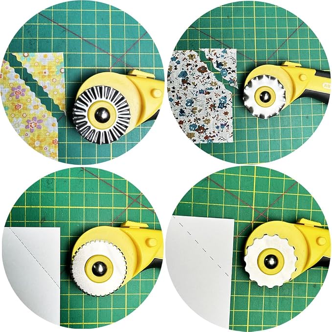 45mm Rotary Cutter with 9pcs Extra Blades Automatic Fabric Roller Cutter - Image 5