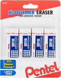 Pentel Hi-Polymer Block Eraser Small White by PentelofAmerica