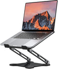 LOXP Adjustable Laptop Stand for Desk, Metal Foldable Laptop Riser Holder by LOXP