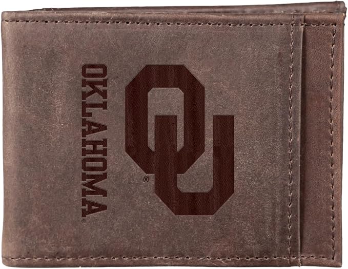 Team Sports America NCAA University of Oklahoma Front Pocket Slim Wallet by TeamSportsAmerica