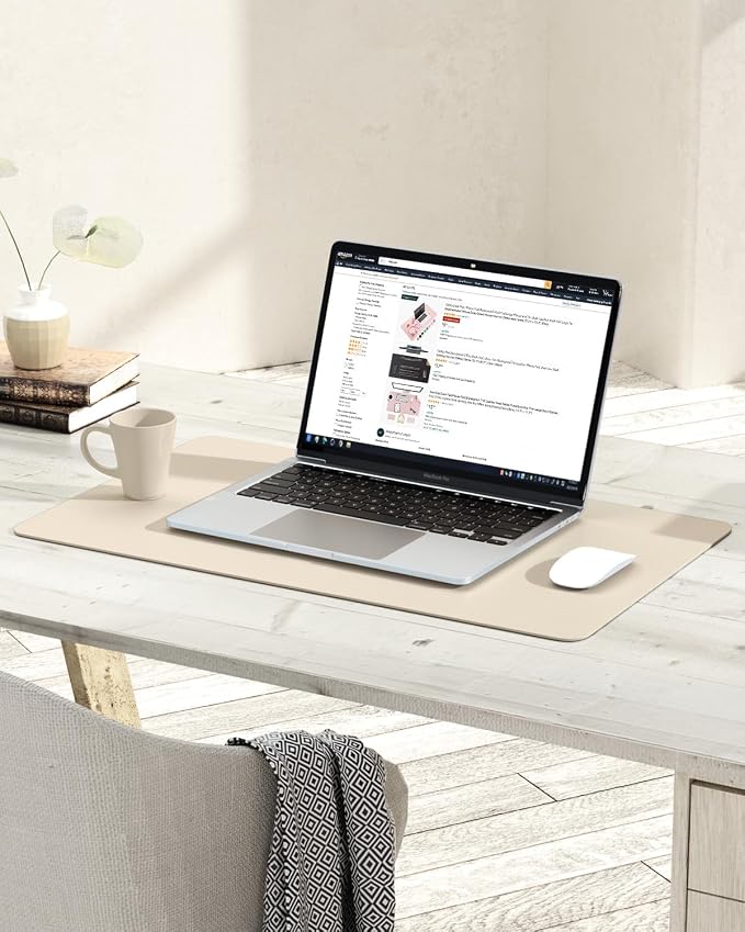 YSAGi Non-Slip Leather Desk Pad, Desk Matt - Image 6