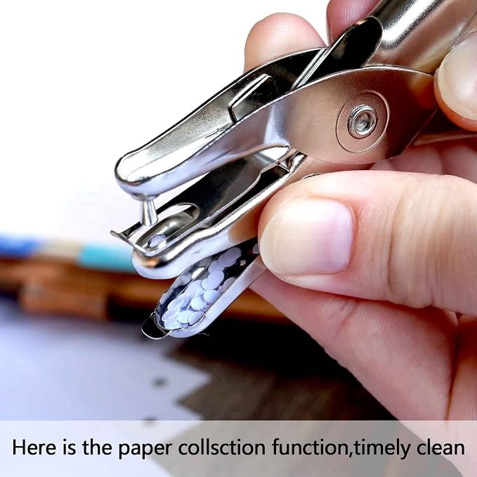 Shappy 3 Pack Metal Hole Punchers Single Hole Punch Paper Puncher Ticket - Image 4
