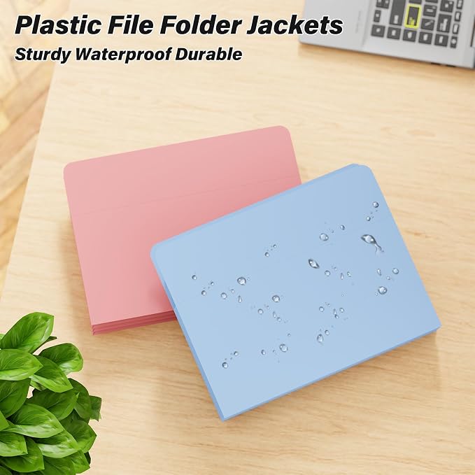 Ansook Expanding File Pockets 3.5" Expansion, 6 Pack Extra Capacity Poly File - Image 2