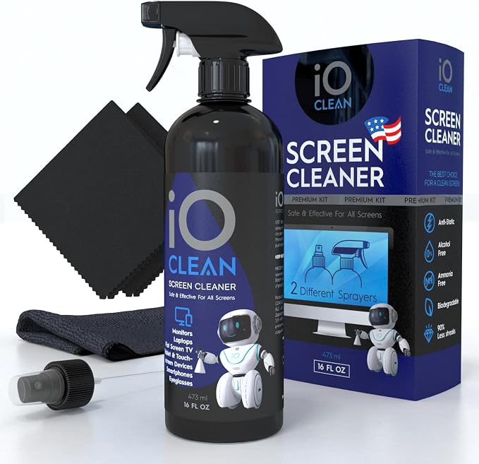 Screen Cleaner Spray – Best Large Cleaning Kit by iOCLEAN