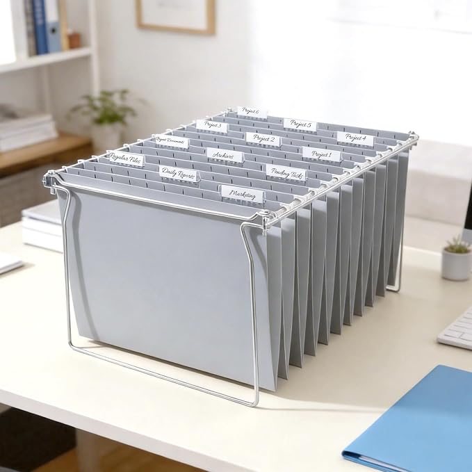 SUNEE 25 Pack Hanging File Folders, Hanging File Folders Letter Size - Image 6