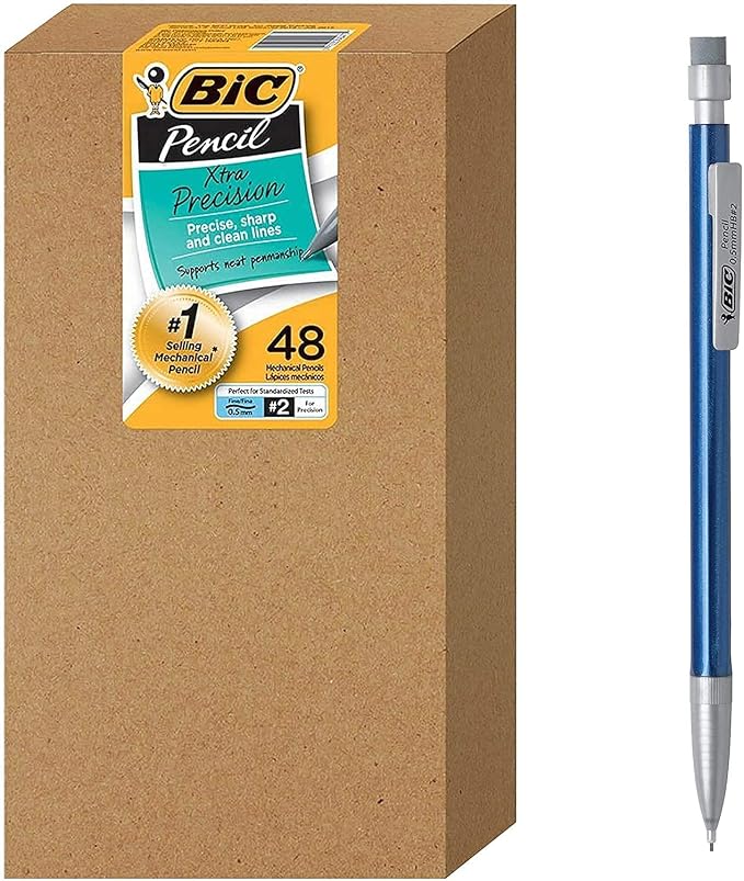 BIC Xtra-Precision Mechanical Pencil, Metallic Barrel, Fine Point - Image 2