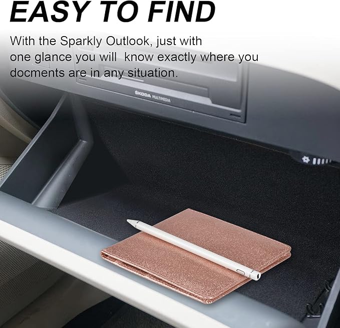 Cacturism Car Registration and Insurance Holder, Vehicle Glove Box Car - Image 6