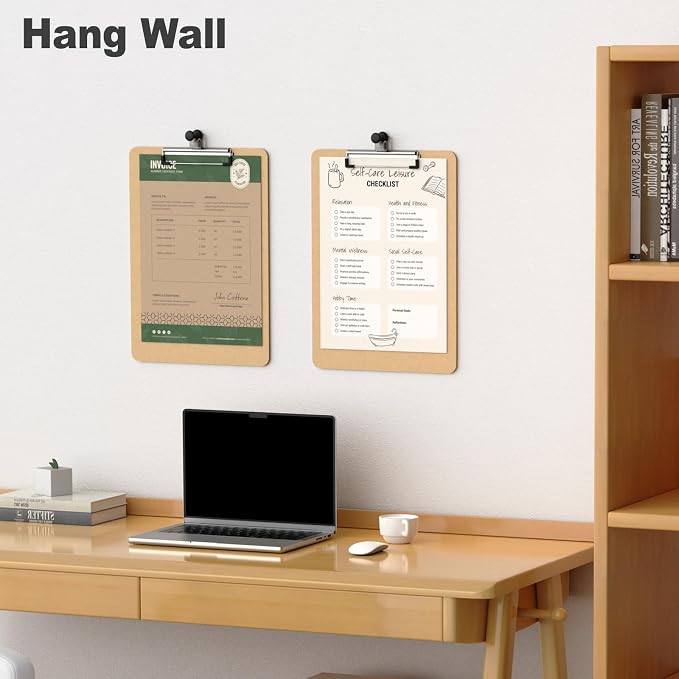Wood Clipboard, 8.5 x 11 Clip Borad - Image 5