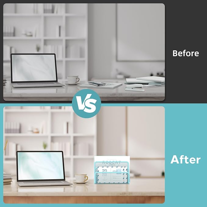 SUPEASY Mail Organizer for Desk, Mesh Metal Mail Holder Countertop - Image 7
