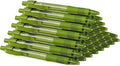 deegtran Pens Bulk, 30 Pack No Bleed Sage Green Ink Click Pens by DEEGTRANPENS