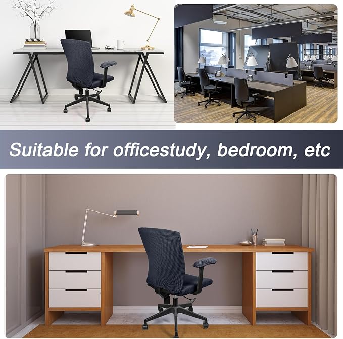Tallew 4 Pcs Office Chair Covers Set Computer Universal Protective Stretchable - Image 6