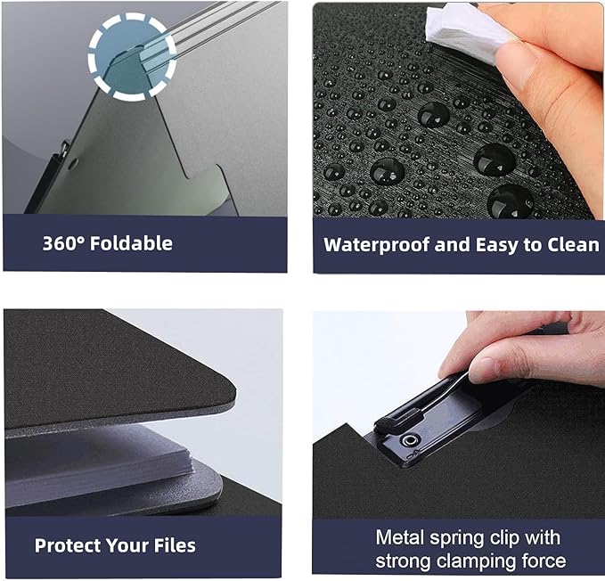 Clipboard Folder, 6 Pack A4 Foldable Clipboards File Folder Flip Writing Pad - Image 5
