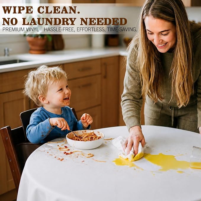 Vinyl Table Protector Pad for Dining Room, Heat Resistant&Scratch Proof - Image 3