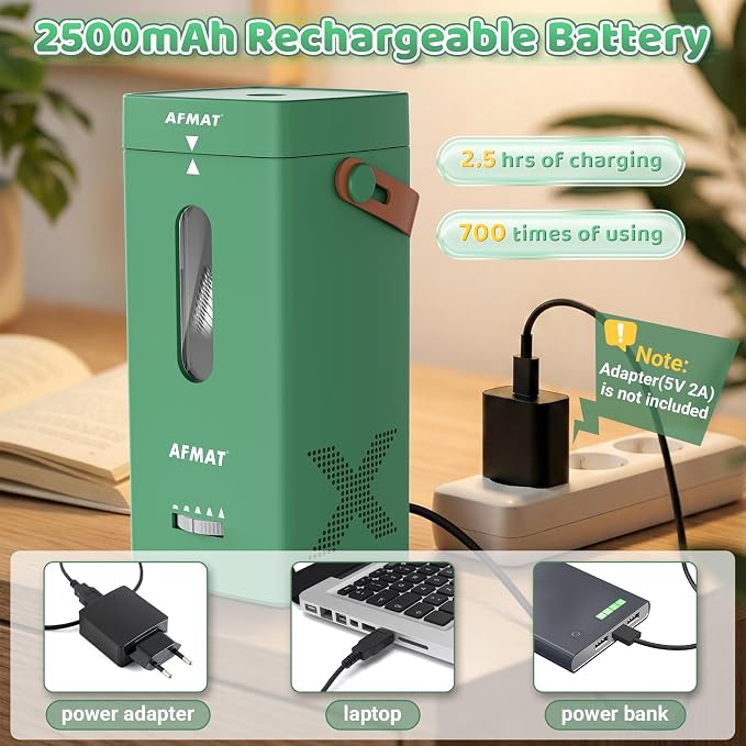 AFMAT Electric Pencil Sharpener, Fully Automatic Pencil Sharpener, Auto in & Out - Image 5