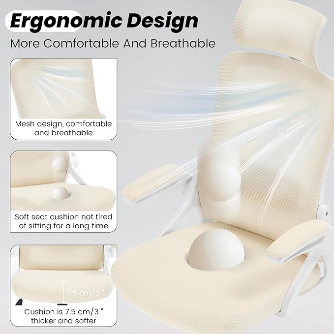 Fizzin Ergonomic Office Chair, 400 LBS Computer Chairs - Image 6