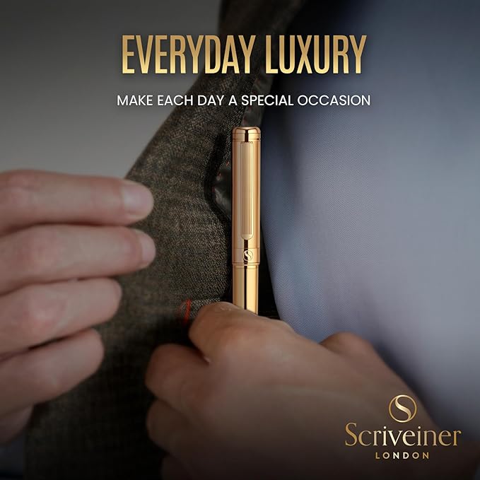 Scriveiner Gold Ballpoint Pen - Image 5