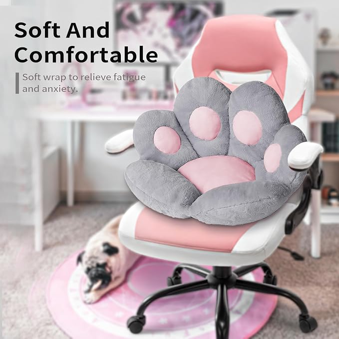 Ditucu Cat Paw Cushion Kawaii Chair Cushions 27.5 x 23.6 inch Cute Stuff Seat - Image 2