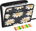 Black Daisy Corn Poppy Accordion File Organizer Expanding Document Folder by Unknown