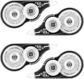 4 Pcs Correction Tape, 39.37 Ft White Wrong Out Tear-Resistant Bulk, Instant by JEFURE