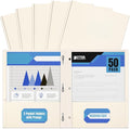 Better Office Products White Paper 2 Pocket Folders by BetterOfficeProducts