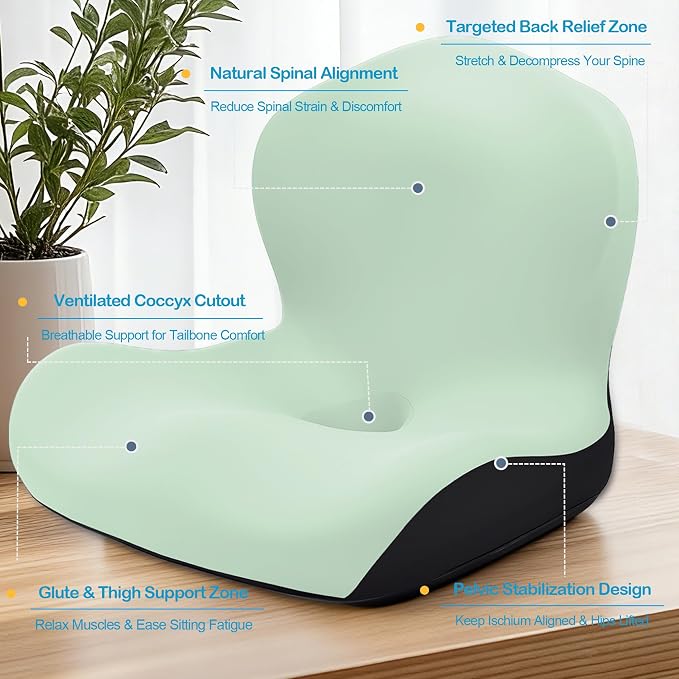 Seat Cushion, Office Chair Cushion, L-Shaped Ergonomic Car Seat Cushions - Image 5