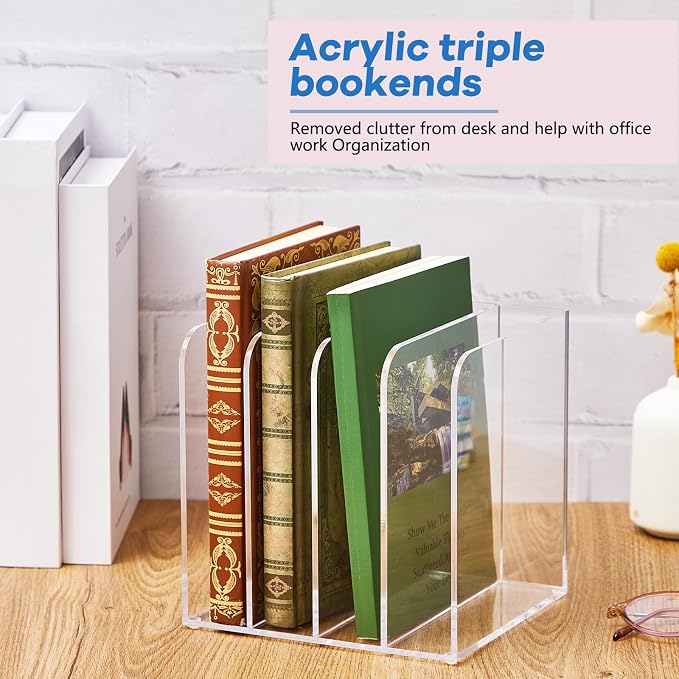 Suzile Clear Acrylic Magazine File Holder - Image 5