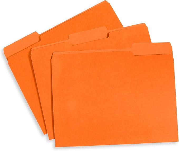 File Folder, 1/3 Cut Tab, Letter Size, 100 Per Box - Image 2