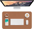 Hsurbtra Desk Pad, 23.6" x 13.8" PU Leather Desk Mat, M Extended Mouse Pad by Hsurbtra