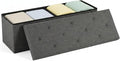 DUMOS 43 Inch Folding Storage Ottoman Bench, Spacious Hidden Organizer by DumosLifestyle