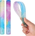 Grevosea 2-Piece Flexible Ruler, 30cm/12inch Plastic Straight Edge Ruler by Unknown