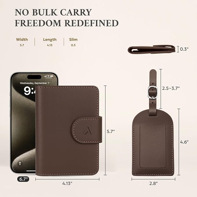 ALLIVE Genuine Leather Passport Holder - Image 4