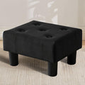 Small Foot Stool Ottoman, Velvet Footstool Ottoman Foot Rest by FIMIVIBI