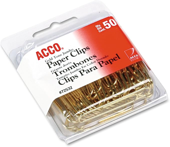 ACCO 72532 Paper Clips, Metal Wire, 1 3/4-Inch by ACCO+Brands