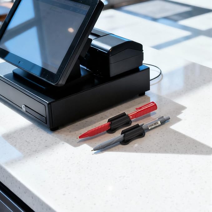 VZZNN Adhesive Pencil Holders for Desk, Marker Holder, Adhesive Pen Holder for - Image 3