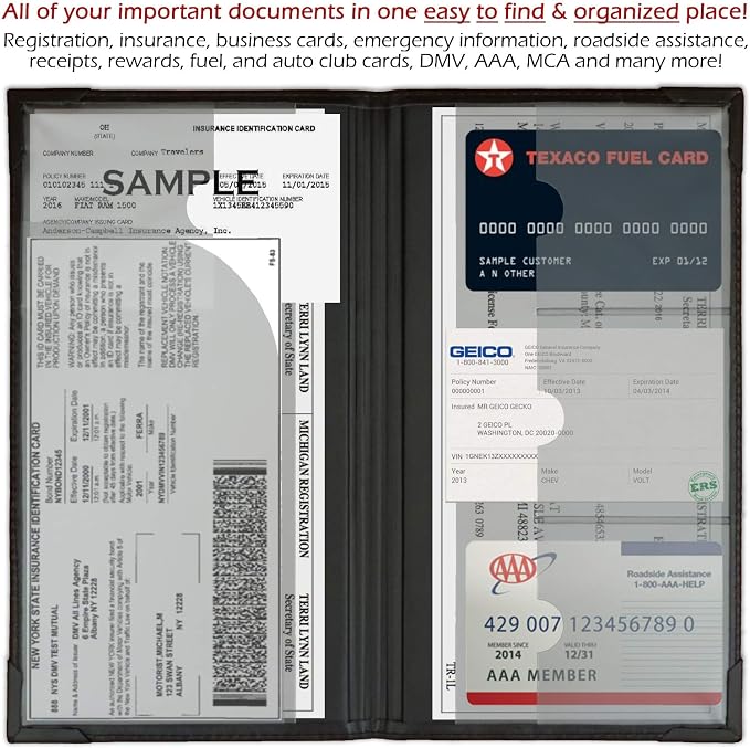 Auto Insurance and Registration Card Holder - Image 4