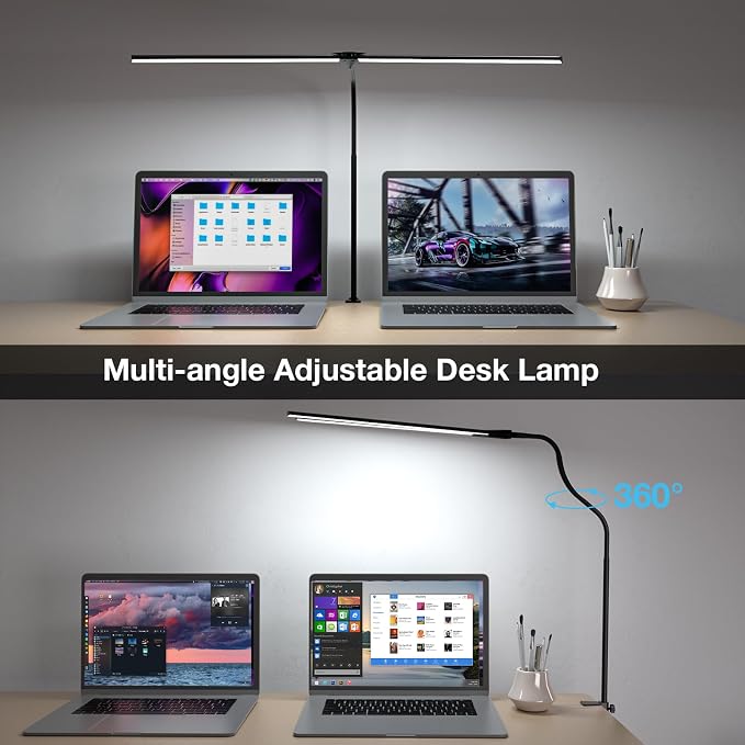Hensam 31.5in Desk Lamps for Home Office, LED Desk Light - Image 4