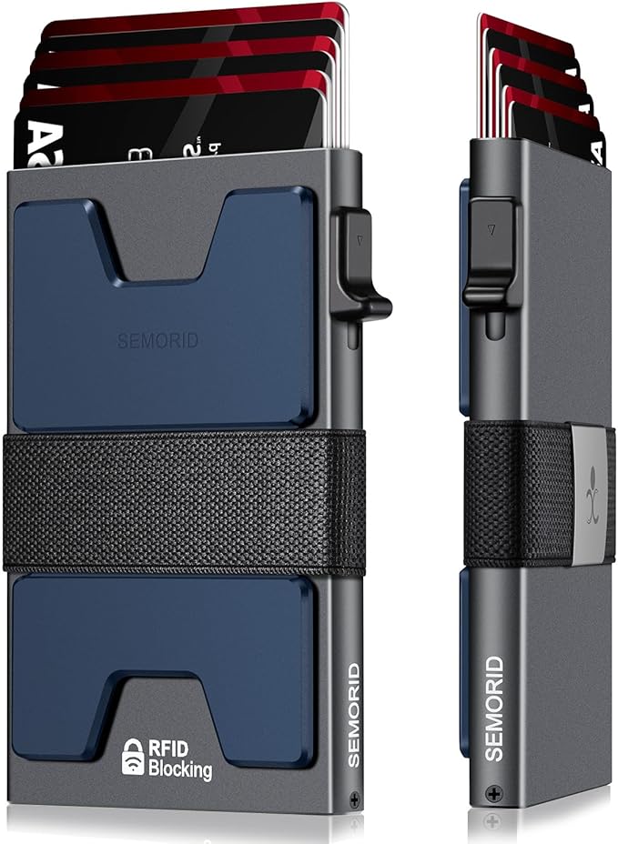 SEMORID Slim Aluminum Card Holder Wallet by SEMORID