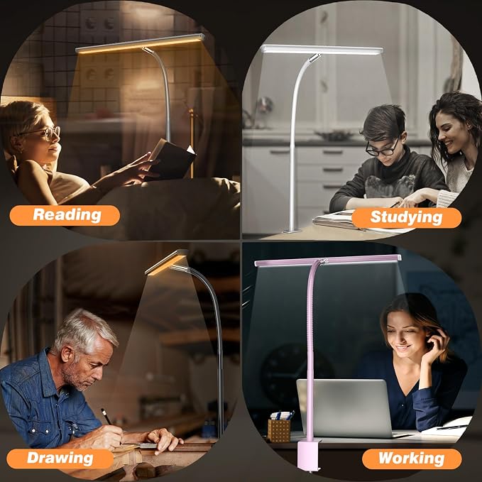 Airlonv LED Desk Lamp for Office Home, Eye-Caring Desk Light - Image 5