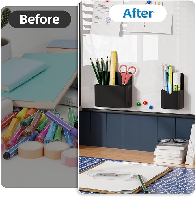 Magnetic Pen and Eraser Holder for Whiteboard, Dry Erase Marker Holder - Image 3