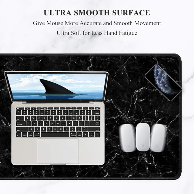 Auhoahsil Large Mouse Pad, Full Desk XXL Extended Gaming Mouse Pad 35" X 15" - Image 3