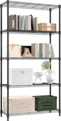 M MZG 1250 lbs 5 Tier Shelf Metal Storage Shelves Shelving Wire Rack Heavy Duty by MEIGAOPLASTICANDMETALHKCOLIMITED