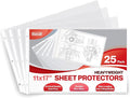 Dunwell 11x17 Sheet Protectors Landscape -, 11 x 17 Ledger Size Plastic Sleeves by Dunwell
