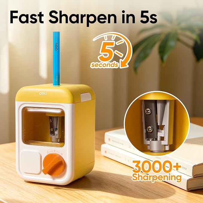 deli Electric Sharpener, Battery Powered, 3 Sizes - Image 6