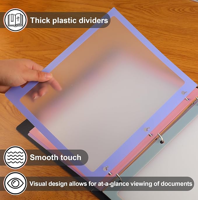 Binder Dividers with Tabs, 8 Tab Dividers - Image 6