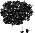 Bivethoi 220 Pcs Black Upholstery Tacks, 2/7 Inch Metal Round Head Thumb Tacks by Bivethoi